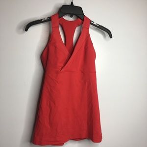 Lululemon size 4 Deep Breath Active Yoga Tank Tang